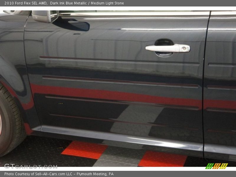 Dark Ink Blue Metallic / Medium Light Stone 2010 Ford Flex SEL AWD