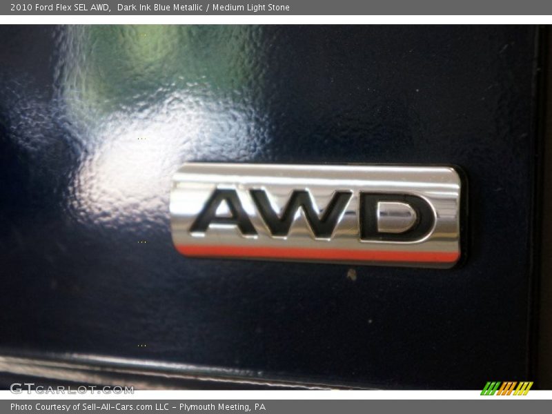 Dark Ink Blue Metallic / Medium Light Stone 2010 Ford Flex SEL AWD