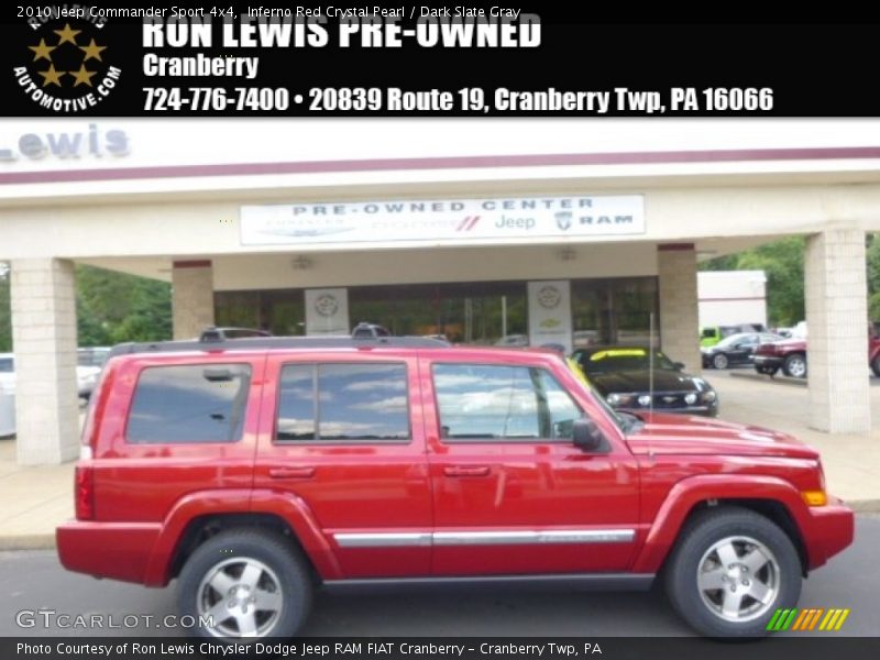 Inferno Red Crystal Pearl / Dark Slate Gray 2010 Jeep Commander Sport 4x4