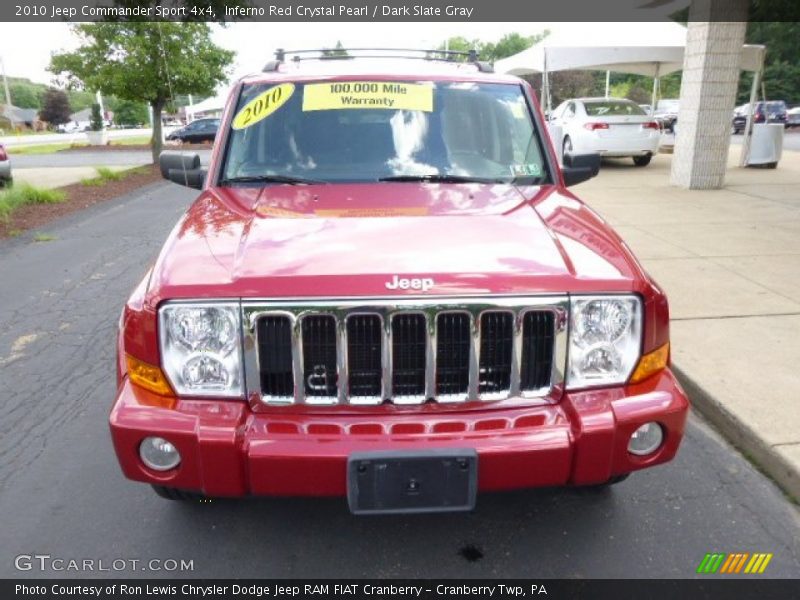 Inferno Red Crystal Pearl / Dark Slate Gray 2010 Jeep Commander Sport 4x4