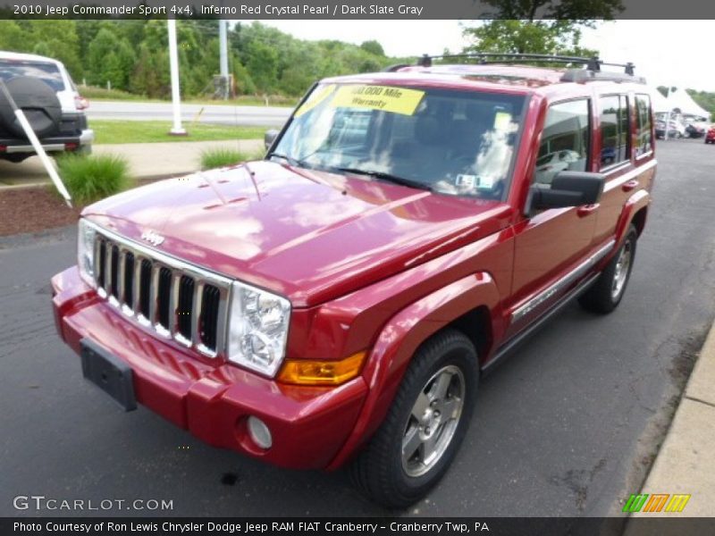 Inferno Red Crystal Pearl / Dark Slate Gray 2010 Jeep Commander Sport 4x4