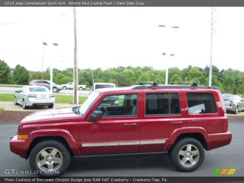 Inferno Red Crystal Pearl / Dark Slate Gray 2010 Jeep Commander Sport 4x4