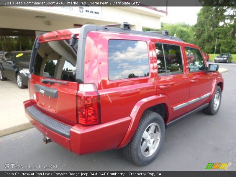 Inferno Red Crystal Pearl / Dark Slate Gray 2010 Jeep Commander Sport 4x4