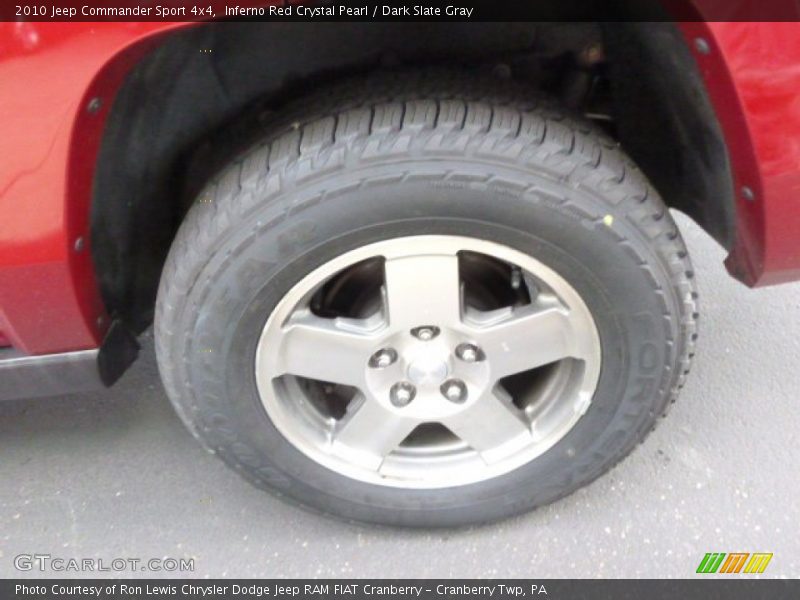 Inferno Red Crystal Pearl / Dark Slate Gray 2010 Jeep Commander Sport 4x4