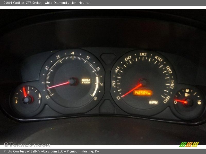 White Diamond / Light Neutral 2004 Cadillac CTS Sedan