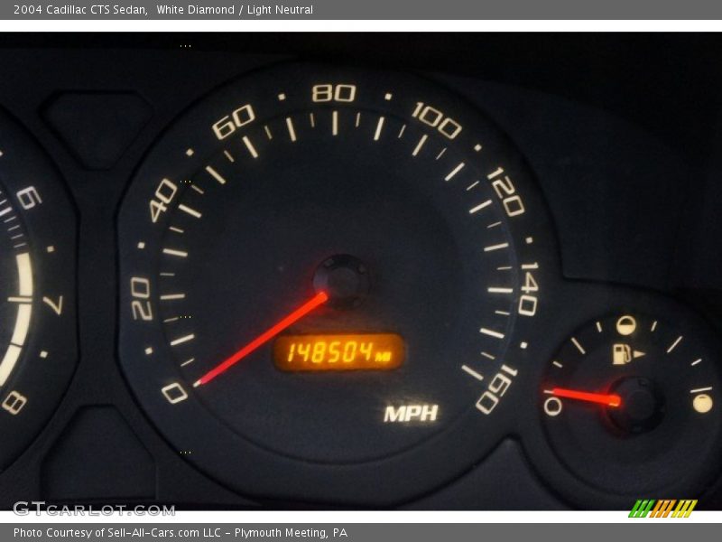 White Diamond / Light Neutral 2004 Cadillac CTS Sedan