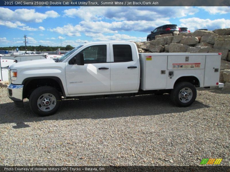  2015 Sierra 2500HD Double Cab 4x4 Utility Truck Summit White