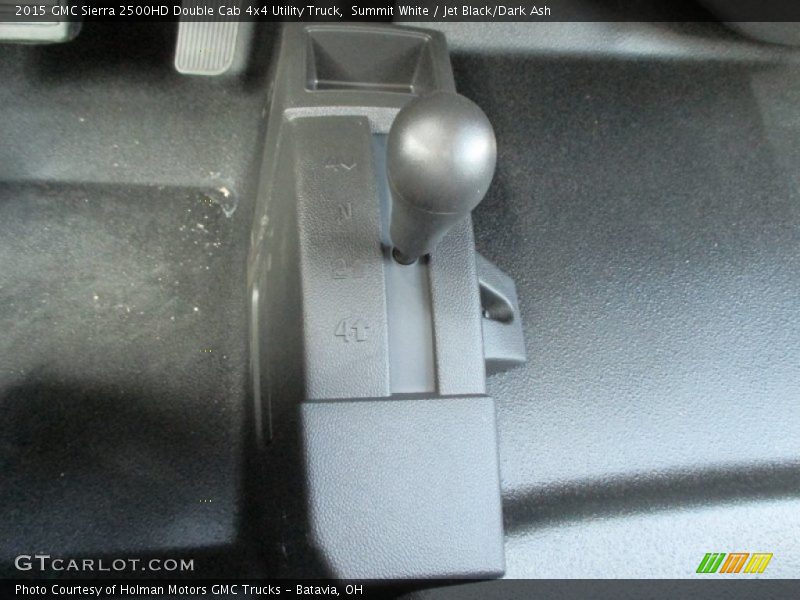 Summit White / Jet Black/Dark Ash 2015 GMC Sierra 2500HD Double Cab 4x4 Utility Truck