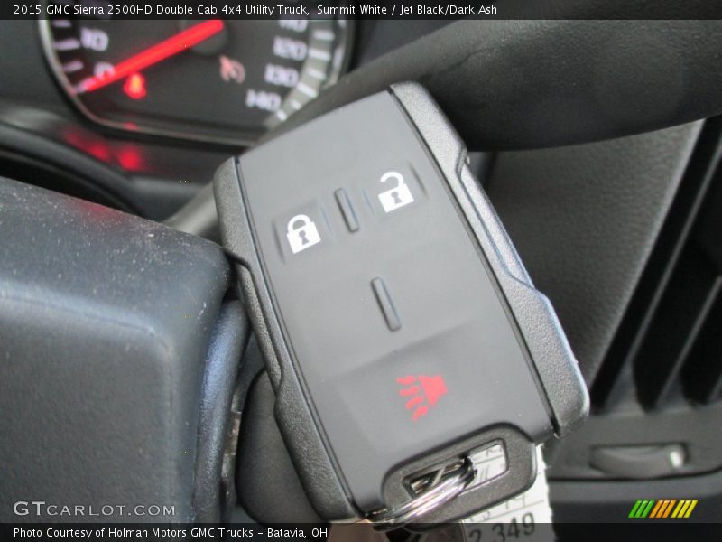 Summit White / Jet Black/Dark Ash 2015 GMC Sierra 2500HD Double Cab 4x4 Utility Truck