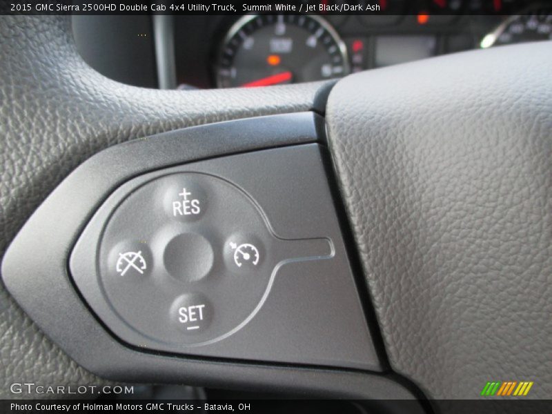 Summit White / Jet Black/Dark Ash 2015 GMC Sierra 2500HD Double Cab 4x4 Utility Truck