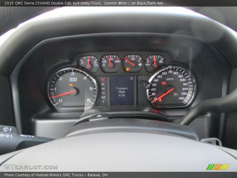  2015 Sierra 2500HD Double Cab 4x4 Utility Truck Double Cab 4x4 Utility Truck Gauges