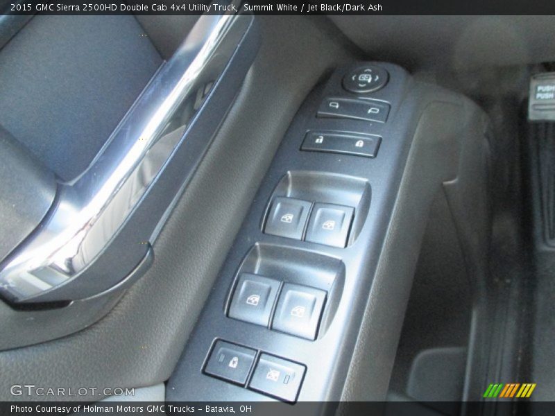 Summit White / Jet Black/Dark Ash 2015 GMC Sierra 2500HD Double Cab 4x4 Utility Truck