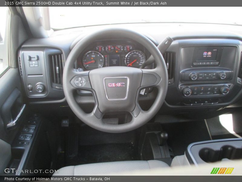Summit White / Jet Black/Dark Ash 2015 GMC Sierra 2500HD Double Cab 4x4 Utility Truck