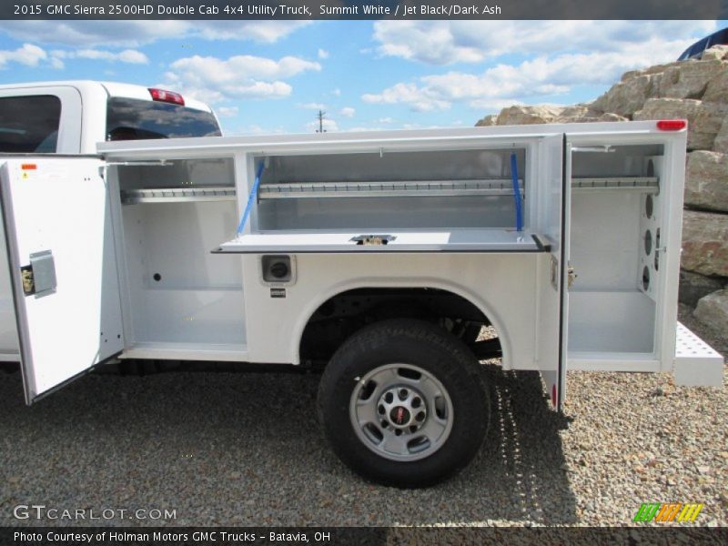  2015 Sierra 2500HD Double Cab 4x4 Utility Truck Summit White