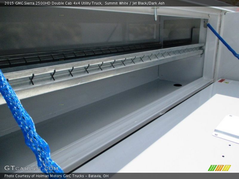 Summit White / Jet Black/Dark Ash 2015 GMC Sierra 2500HD Double Cab 4x4 Utility Truck