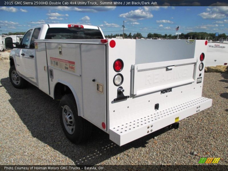 Summit White / Jet Black/Dark Ash 2015 GMC Sierra 2500HD Double Cab 4x4 Utility Truck