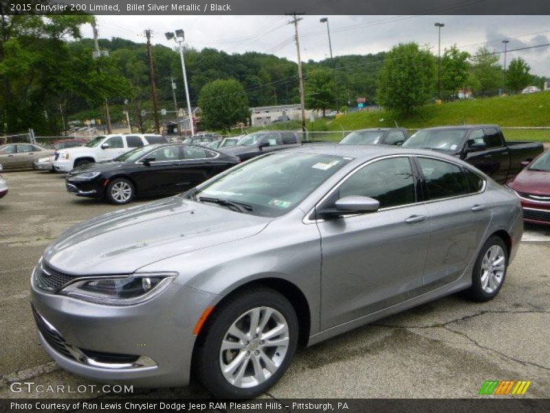 Billet Silver Metallic / Black 2015 Chrysler 200 Limited
