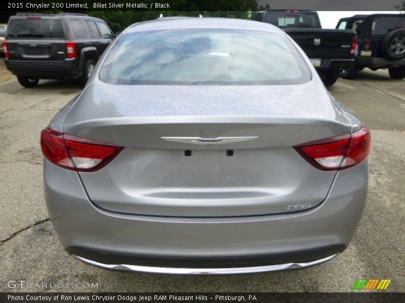 Billet Silver Metallic / Black 2015 Chrysler 200 Limited