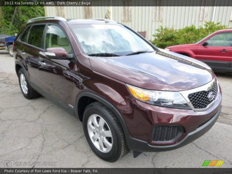 Dark Cherry / Beige 2013 Kia Sorento LX V6 AWD