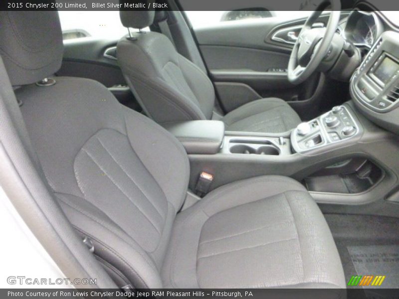Billet Silver Metallic / Black 2015 Chrysler 200 Limited