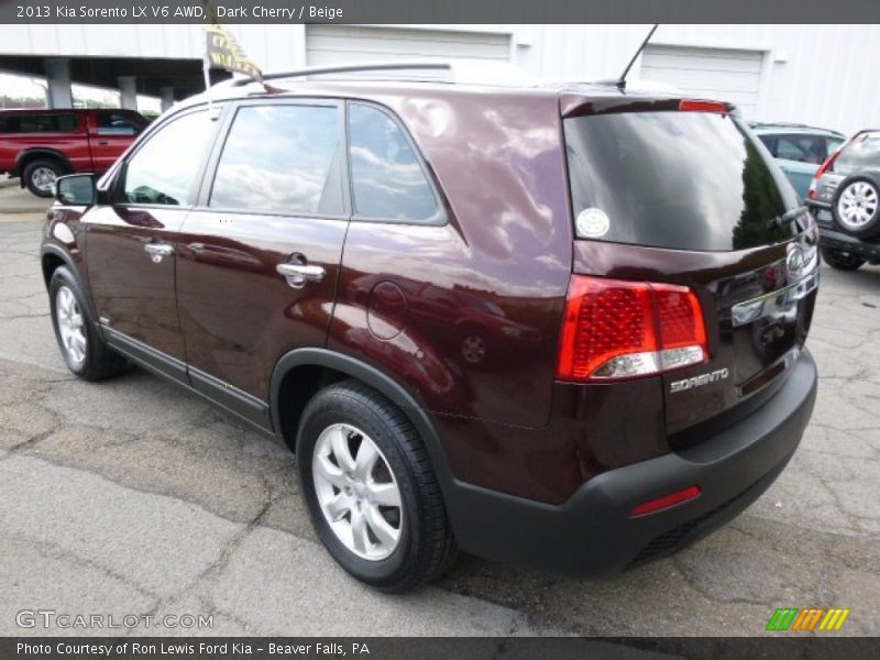 Dark Cherry / Beige 2013 Kia Sorento LX V6 AWD