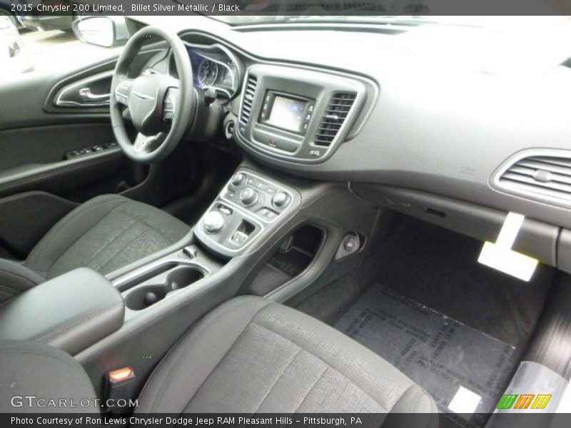 Billet Silver Metallic / Black 2015 Chrysler 200 Limited