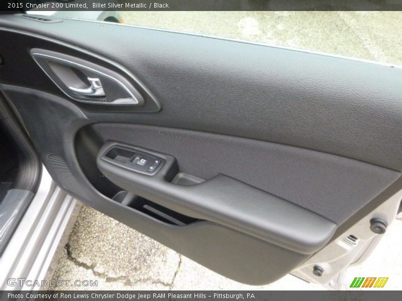 Billet Silver Metallic / Black 2015 Chrysler 200 Limited