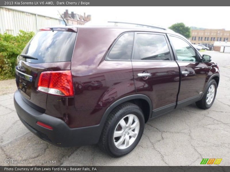 Dark Cherry / Beige 2013 Kia Sorento LX V6 AWD
