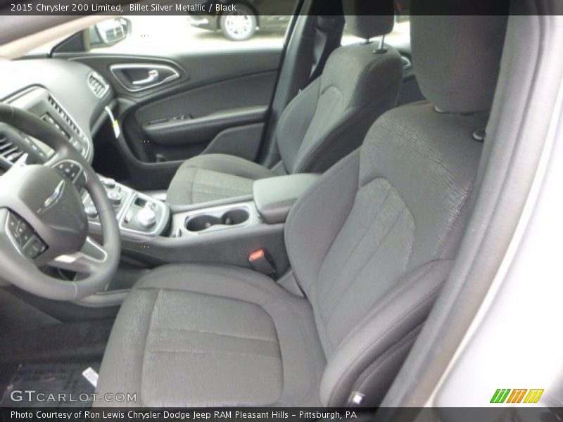 Billet Silver Metallic / Black 2015 Chrysler 200 Limited