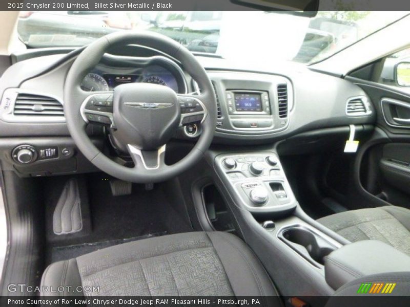 Billet Silver Metallic / Black 2015 Chrysler 200 Limited