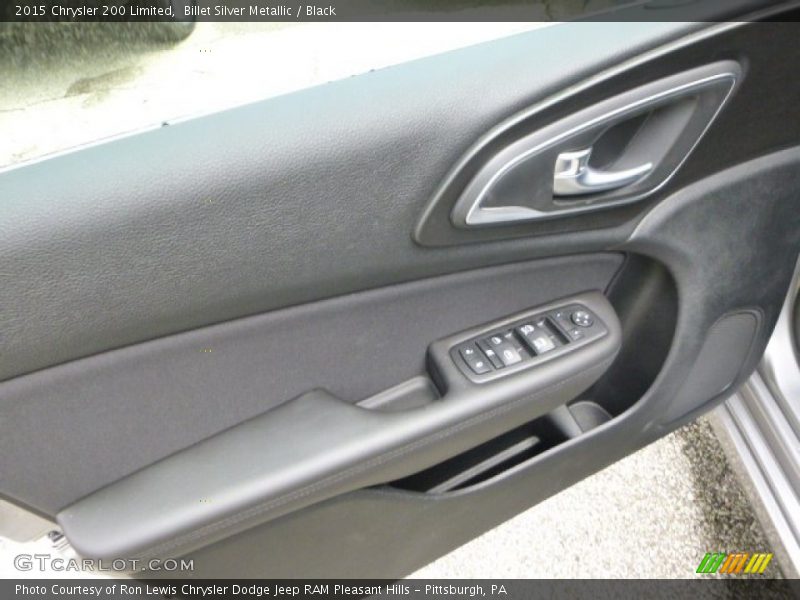 Billet Silver Metallic / Black 2015 Chrysler 200 Limited
