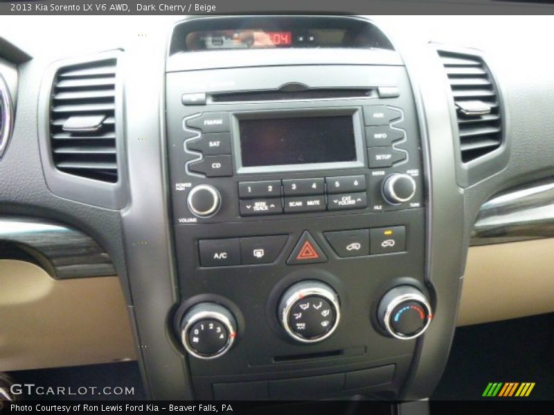 Dark Cherry / Beige 2013 Kia Sorento LX V6 AWD