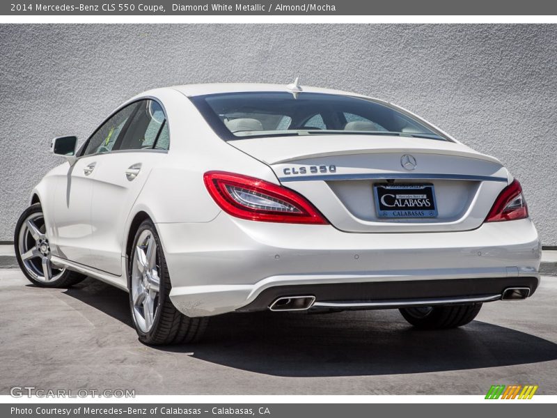 Diamond White Metallic / Almond/Mocha 2014 Mercedes-Benz CLS 550 Coupe
