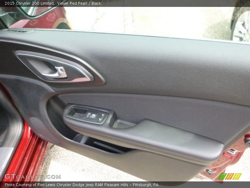 Velvet Red Pearl / Black 2015 Chrysler 200 Limited