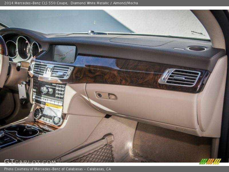 Diamond White Metallic / Almond/Mocha 2014 Mercedes-Benz CLS 550 Coupe