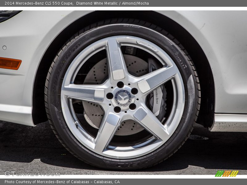 Diamond White Metallic / Almond/Mocha 2014 Mercedes-Benz CLS 550 Coupe