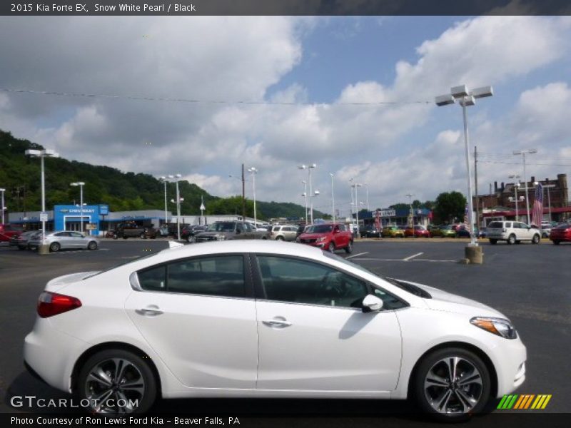 Snow White Pearl / Black 2015 Kia Forte EX