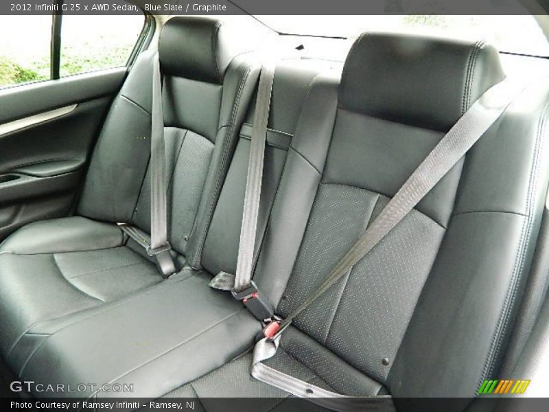Rear Seat of 2012 G 25 x AWD Sedan