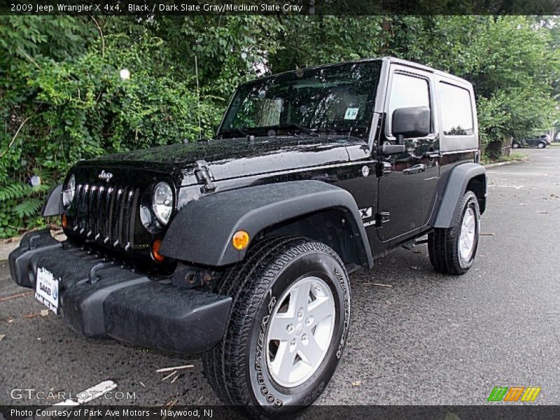 Black / Dark Slate Gray/Medium Slate Gray 2009 Jeep Wrangler X 4x4