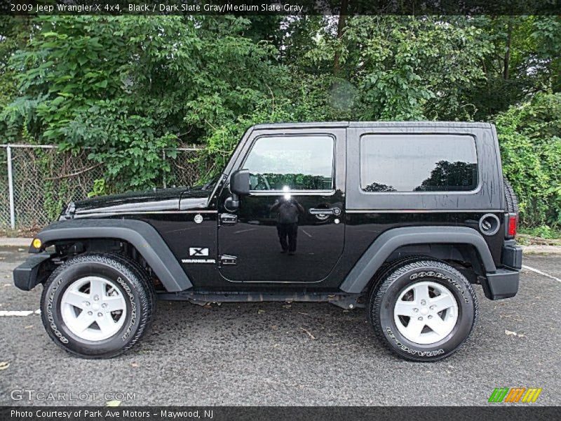 Black / Dark Slate Gray/Medium Slate Gray 2009 Jeep Wrangler X 4x4