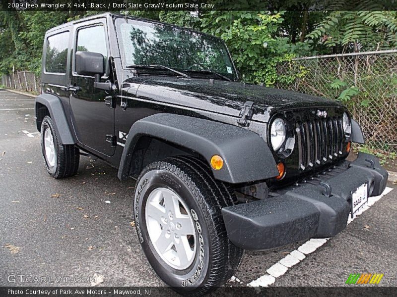 Black / Dark Slate Gray/Medium Slate Gray 2009 Jeep Wrangler X 4x4