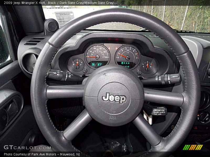 Black / Dark Slate Gray/Medium Slate Gray 2009 Jeep Wrangler X 4x4