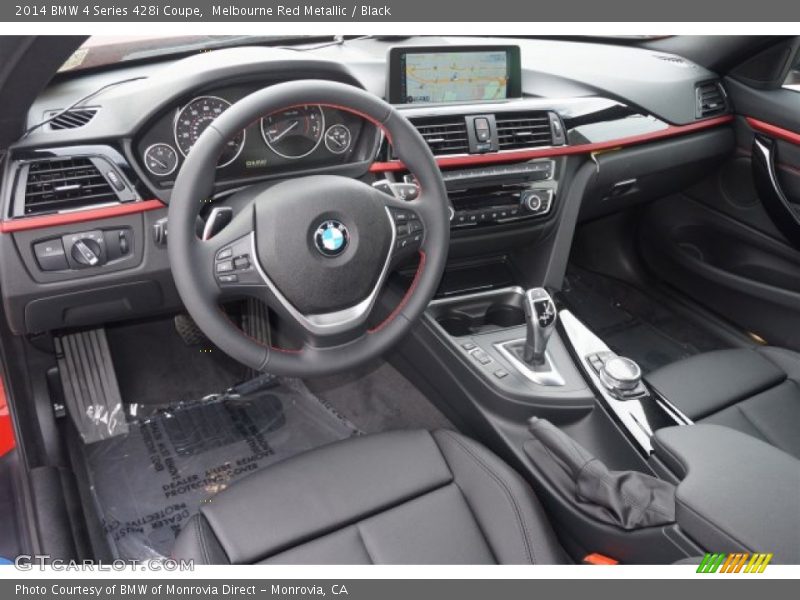 Melbourne Red Metallic / Black 2014 BMW 4 Series 428i Coupe