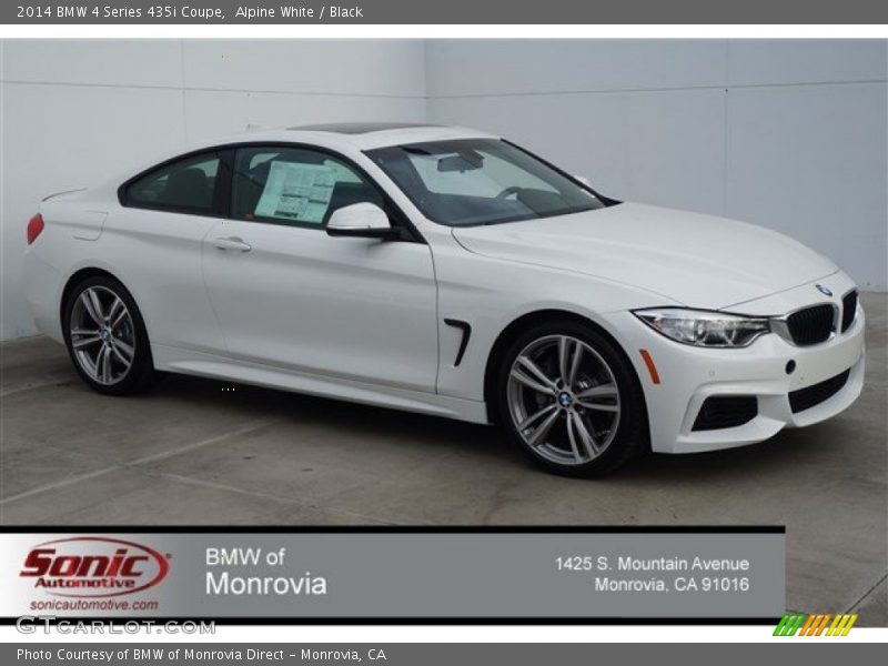 Alpine White / Black 2014 BMW 4 Series 435i Coupe