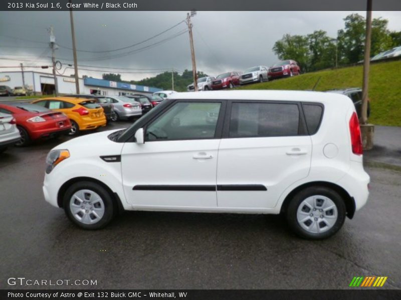 Clear White / Black Cloth 2013 Kia Soul 1.6