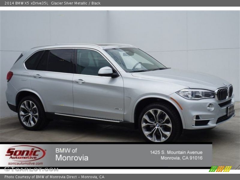 Glacier Silver Metallic / Black 2014 BMW X5 xDrive35i