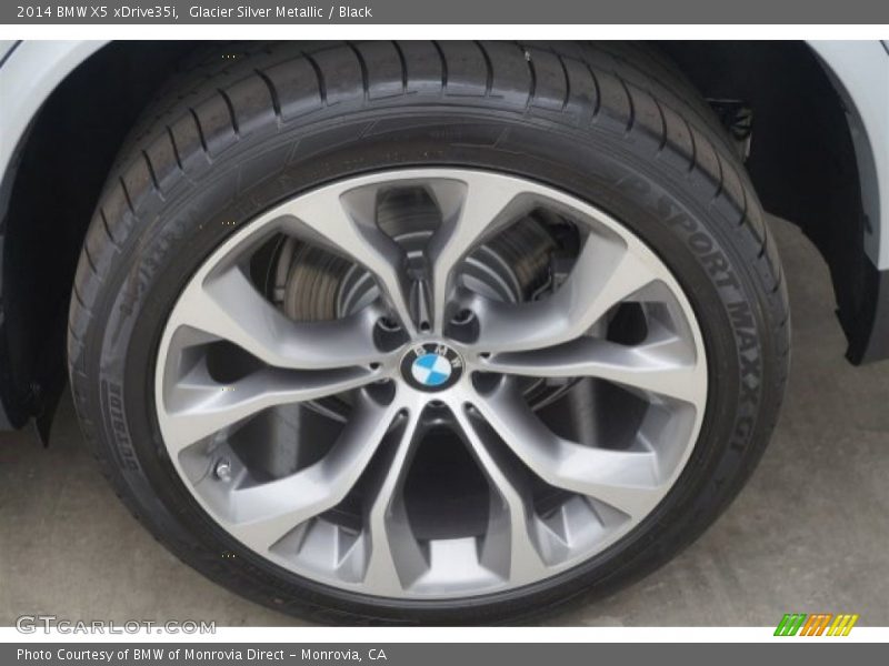 Glacier Silver Metallic / Black 2014 BMW X5 xDrive35i