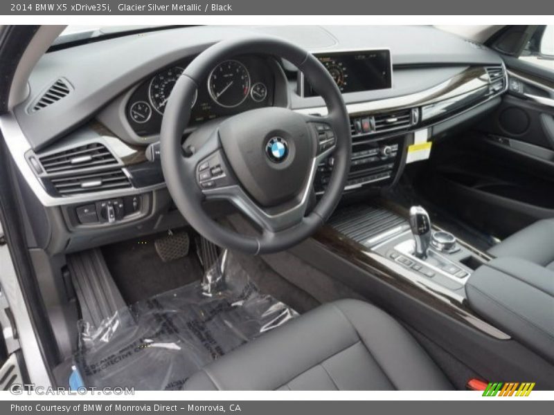 Glacier Silver Metallic / Black 2014 BMW X5 xDrive35i
