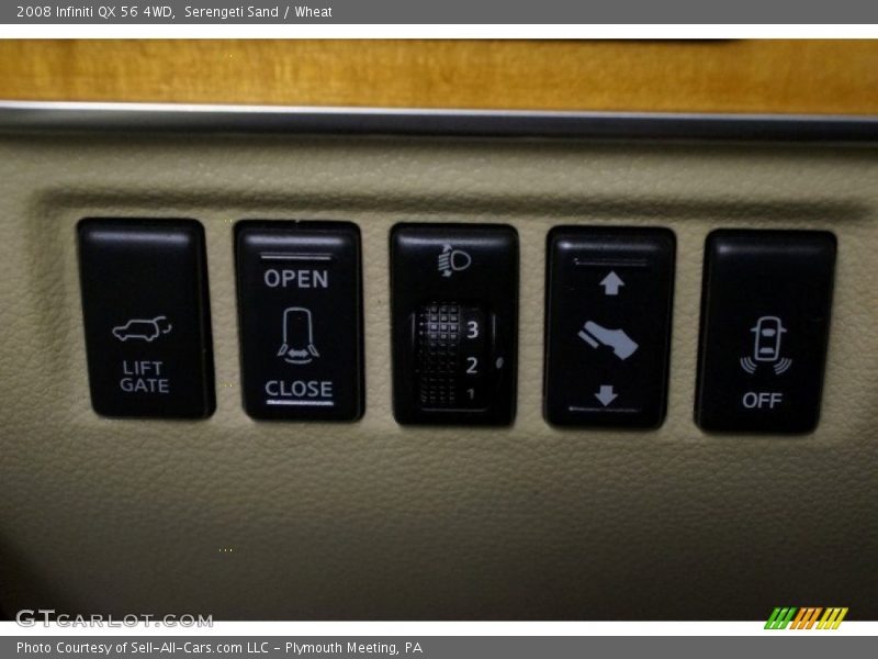 Controls of 2008 QX 56 4WD