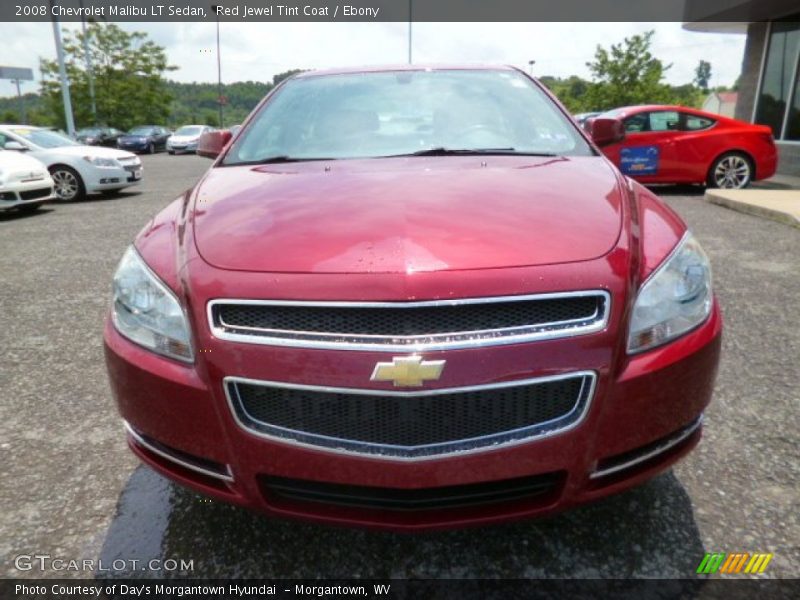 Red Jewel Tint Coat / Ebony 2008 Chevrolet Malibu LT Sedan